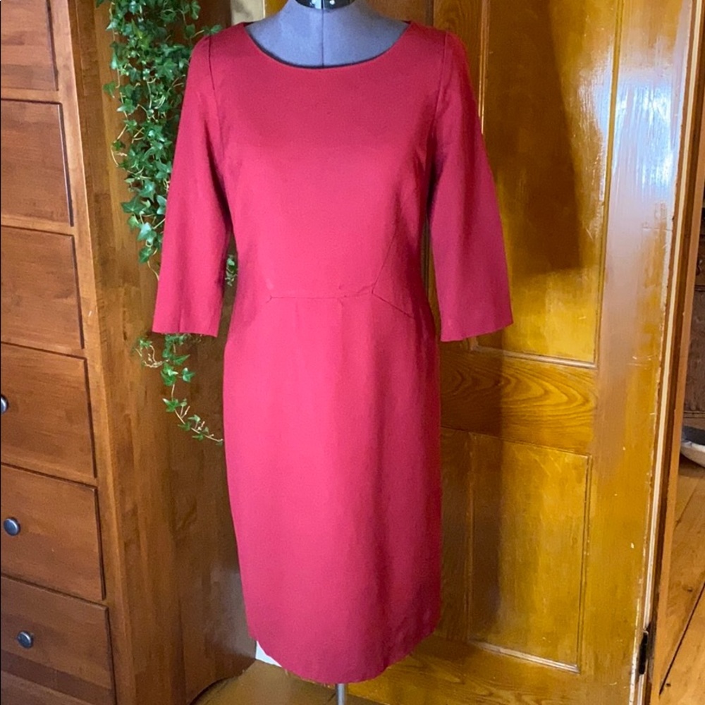 Pure Collection Crimson Red sheath Dress